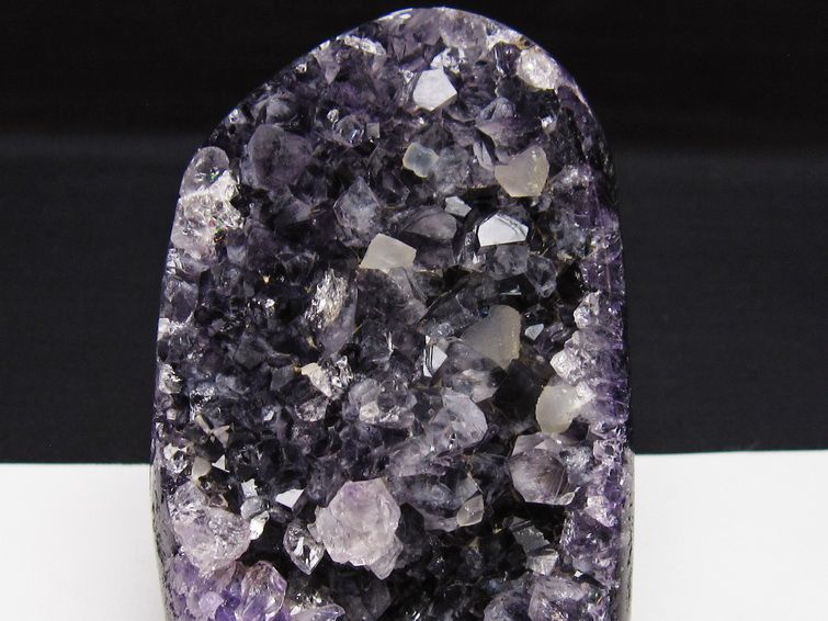 アメジスト クラスター ウルグアイ産 アメジスト 原石 amethyst カルサイト共生 一点物 182-8992