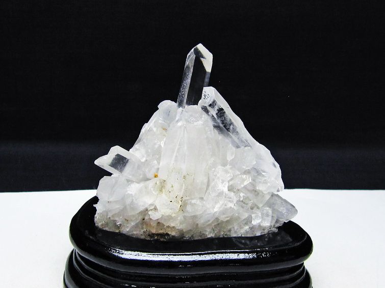 水晶 クラスター マダガスカル産 台座付属 水晶 原石 一点物 182-9290