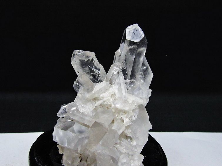 水晶 クラスター マダガスカル産 台座付属 水晶 原石 一点物 182-9296