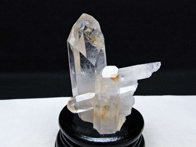 水晶 クラスター マダガスカル産 台座付属 水晶 原石 一点物 182-9404