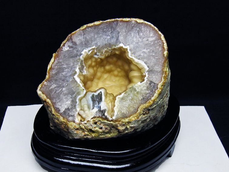 2.7Kg アゲート ジオード 原石 台座付属 一点物 191-499