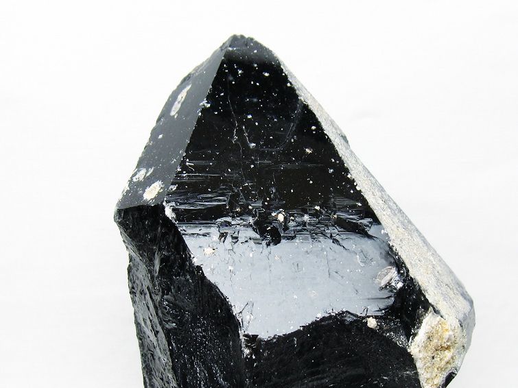 4.2Kg 黒水晶 モリオン 原石 山東省産 台座付属 一点物 191-514
