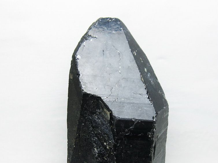 4Kg 黒水晶 モリオン 原石 山東省産 台座付属 一点物 191-515