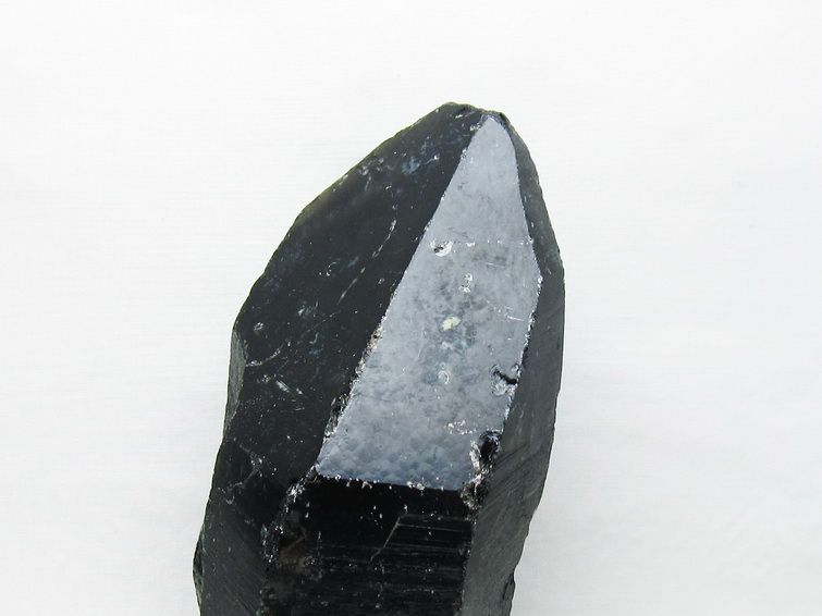 4Kg 黒水晶 モリオン 原石 山東省産 台座付属 一点物 191-515