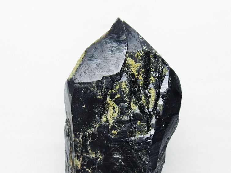 2.6Kg 黒水晶 モリオン 原石 山東省産 台座付属 一点物 191-516