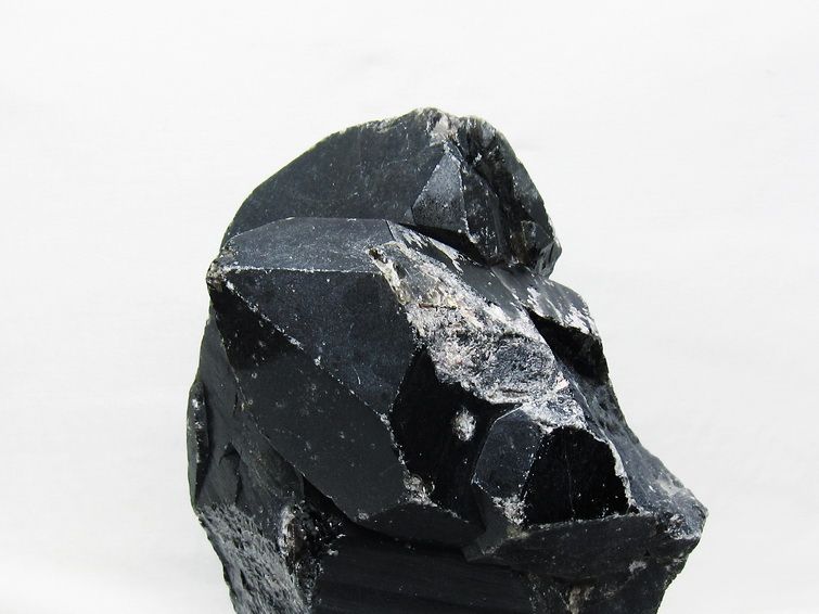 3.6Kg 黒水晶 モリオン 原石 山東省産 台座付属 一点物 191-519