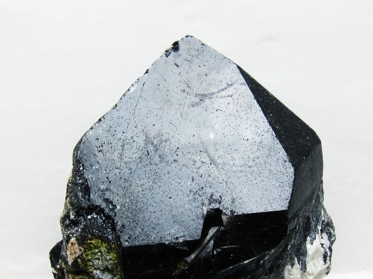 3.9Kg 黒水晶 モリオン 原石 山東省産 台座付属 一点物 191-520