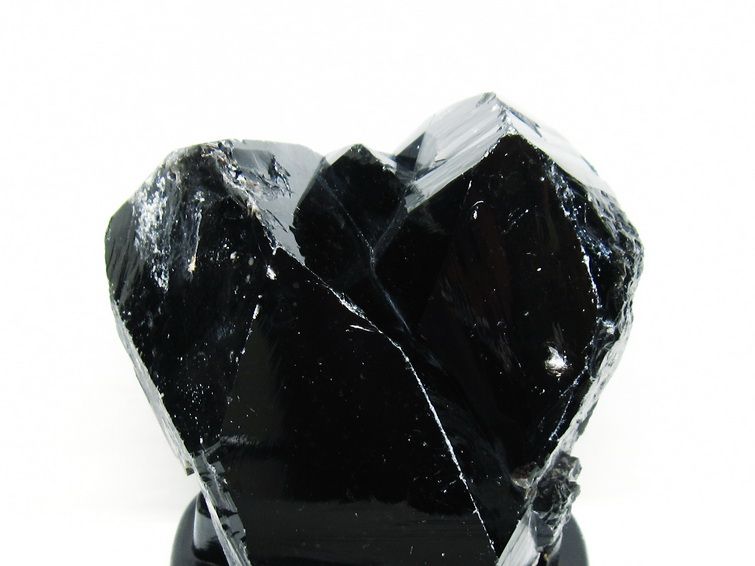 3.8Kg 黒水晶 モリオン 原石 山東省産 台座付属 一点物 191-522