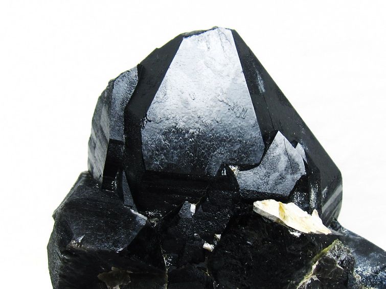 2.2Kg 黒水晶 モリオン 原石 山東省産 台座付属 一点物 191-523