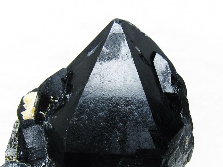 2.2Kg 黒水晶 モリオン 原石 山東省産 台座付属 一点物 191-523