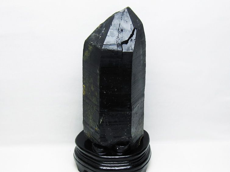 3.8Kg モリオン 原石 黒水晶 原石 山東省産 台座付属 一点物 191-524