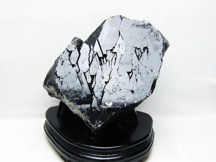 5.4Kg モリオン 原石 黒水晶 原石 山東省産 台座付属 一点物 191-527