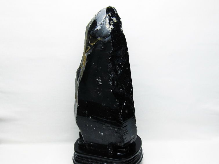 6.1Kg モリオン 原石 黒水晶 原石 山東省産 台座付属 一点物 191-533