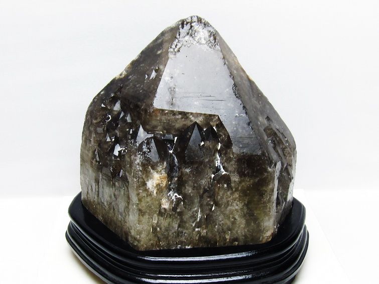 8.5Kg モリオン 黒水晶 原石 エレスチャル 台座付属 一点物 191-537 [sold out]