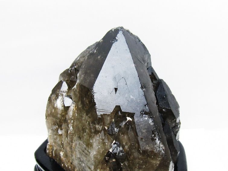 6.1Kg モリオン 黒水晶 原石 エレスチャル 台座付属 一点物 191-539