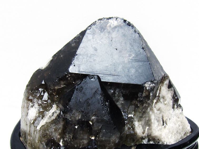 3.9Kg モリオン 黒水晶 原石 エレスチャル 台座付属 一点物 191-541