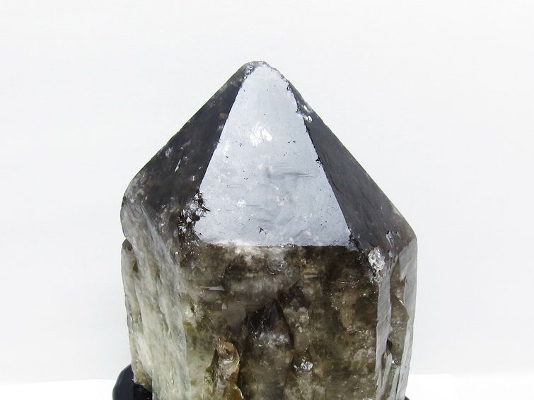 4.3Kg モリオン 黒水晶 原石 エレスチャル 台座付属 一点物 191-542