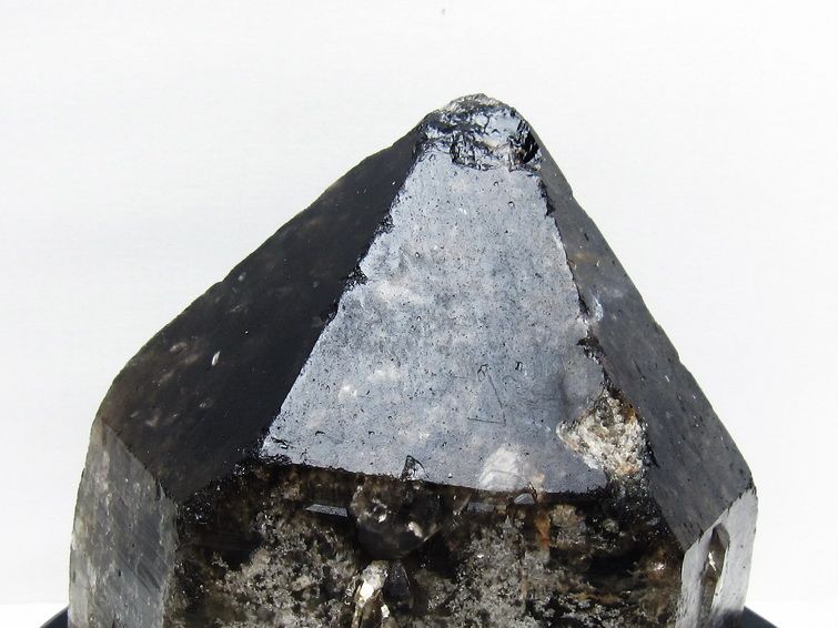 2.8Kg モリオン 黒水晶 原石 エレスチャル 台座付属 一点物 191-544