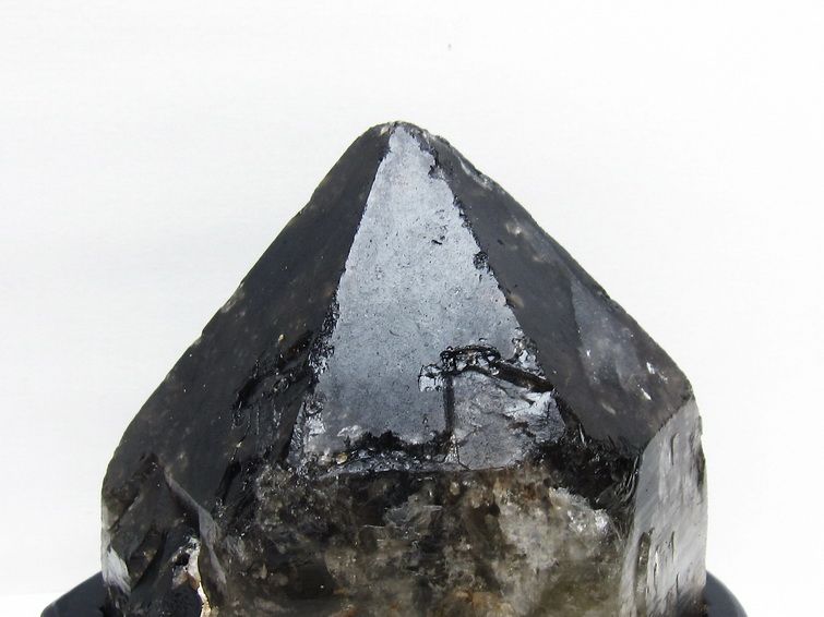 2.8Kg モリオン 黒水晶 原石 エレスチャル 台座付属 一点物 191-544