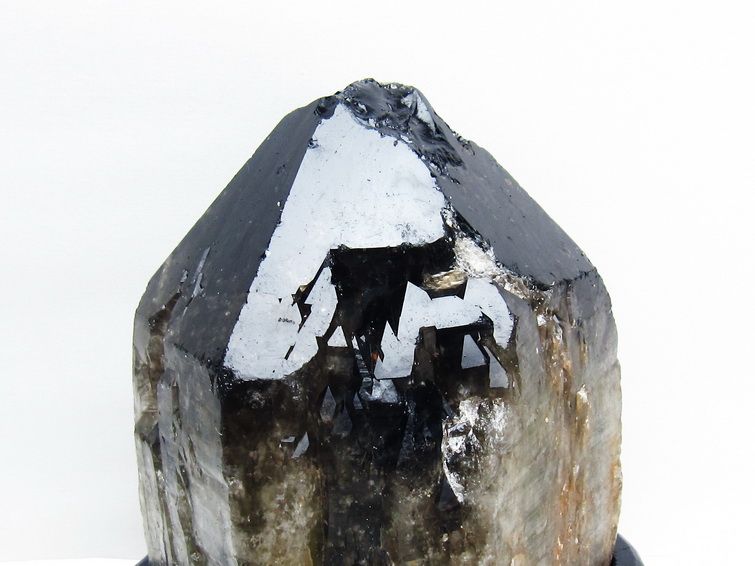 4.3Kg モリオン 黒水晶 原石 エレスチャル 台座付属 一点物 191-545