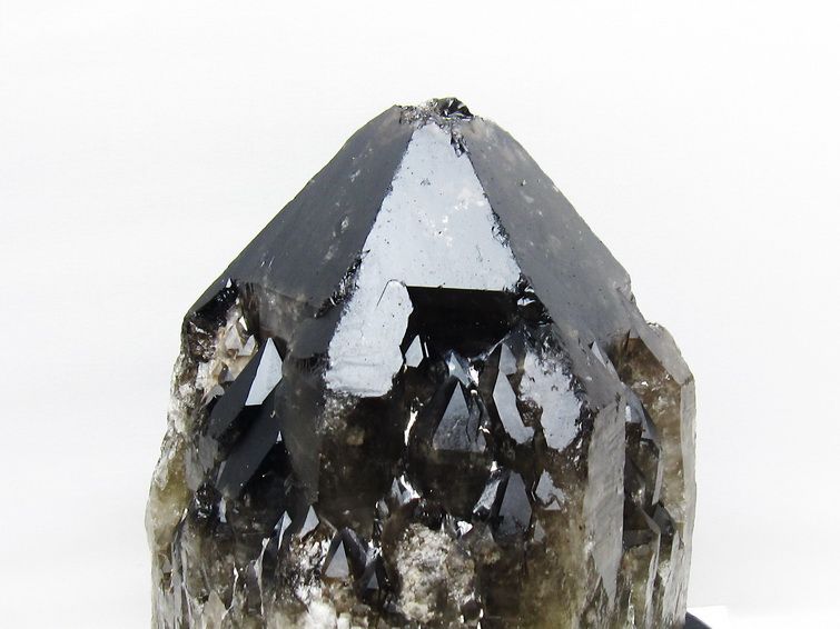 7.4Kg モリオン 黒水晶 原石 エレスチャル 台座付属 一点物 191-548