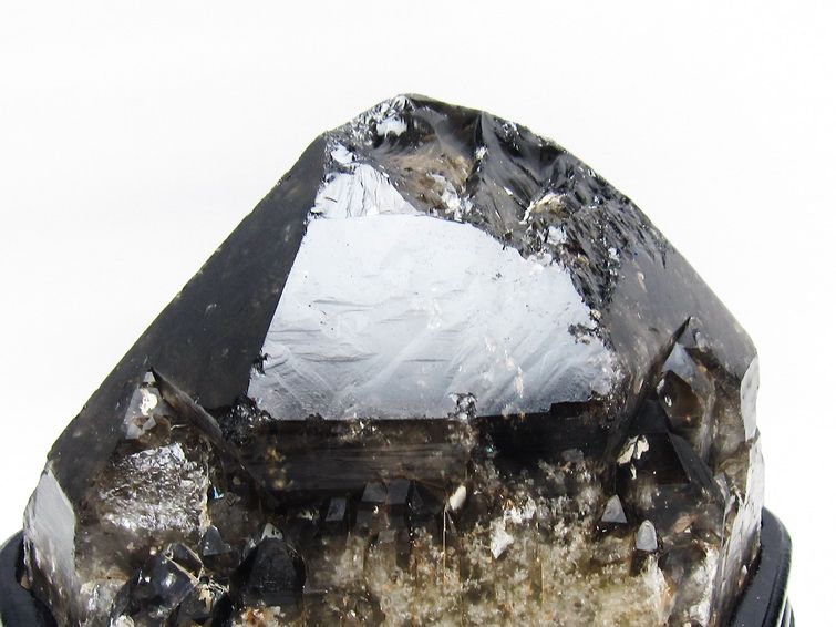 5.5Kg モリオン 黒水晶 原石 エレスチャル 台座付属 一点物 191-549