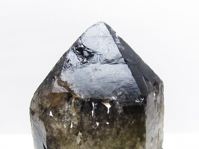 7Kg モリオン 黒水晶 原石 エレスチャル 台座付属 一点物 191-550