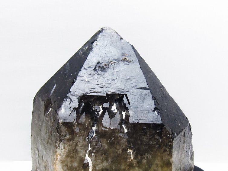 7Kg モリオン 黒水晶 原石 エレスチャル 台座付属 一点物 191-550