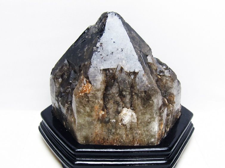 8.2Kg モリオン 黒水晶 原石 エレスチャル 台座付属 一点物 191-552