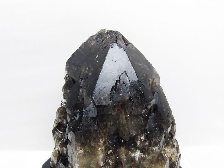 8.7Kg モリオン 黒水晶 原石 エレスチャル 台座付属 一点物 191-554