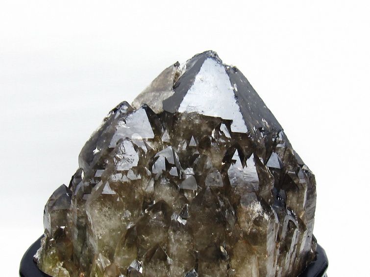 14Kg モリオン 黒水晶 原石 エレスチャル 台座付属 一点物 191-559