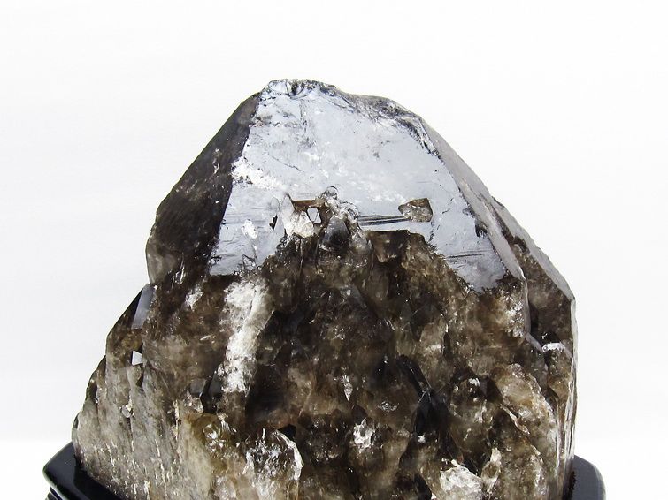 12.6Kg モリオン 黒水晶 原石 エレスチャル 台座付属 一点物 191-562