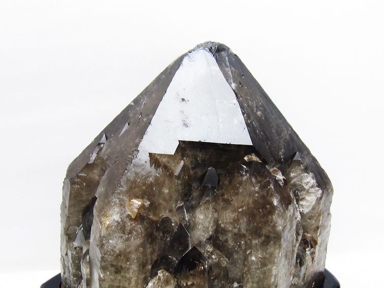 9Kg モリオン 黒水晶 原石 エレスチャル 台座付属 一点物 191-565