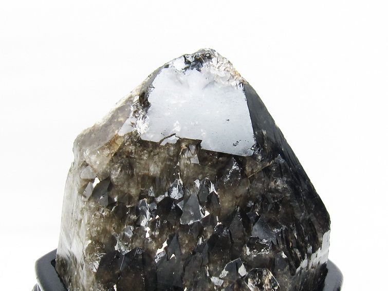 7.4Kg モリオン 黒水晶 原石 エレスチャル 台座付属 一点物 191-566