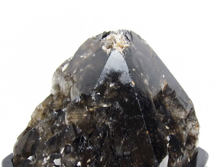 7.4Kg モリオン 黒水晶 原石 エレスチャル 台座付属 一点物 191-566