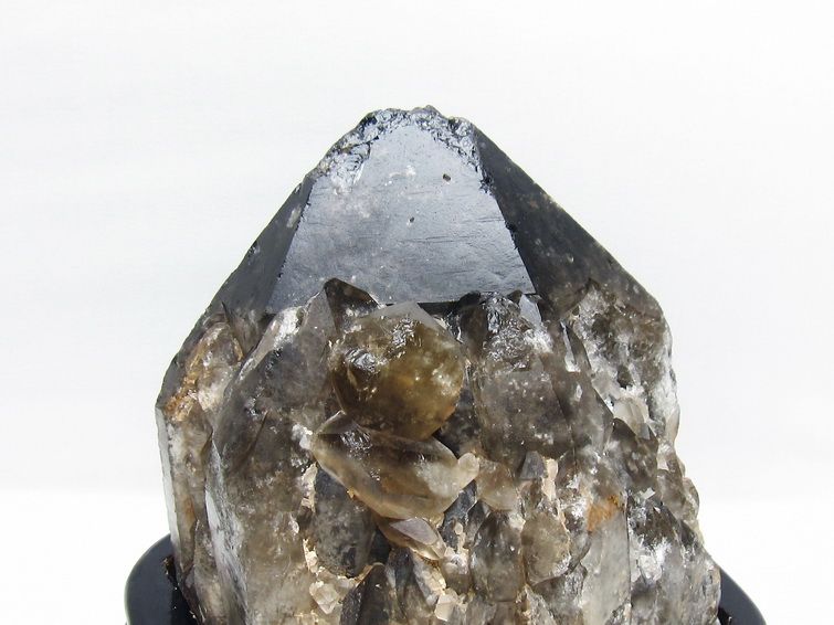 8.9Kg モリオン 黒水晶 原石 エレスチャル 台座付属 一点物 191-568