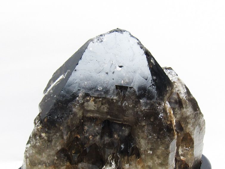 8.9Kg モリオン 黒水晶 原石 エレスチャル 台座付属 一点物 191-568