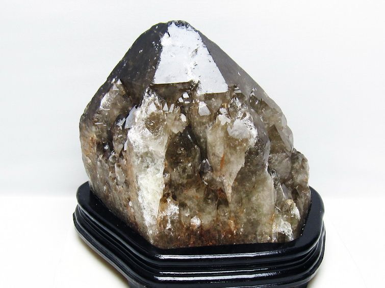 7.5Kg モリオン 黒水晶 原石 エレスチャル 台座付属 一点物 191-571