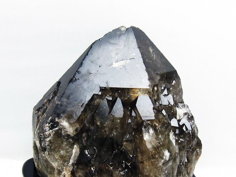 7.5Kg モリオン 黒水晶 原石 エレスチャル 台座付属 一点物 191-573