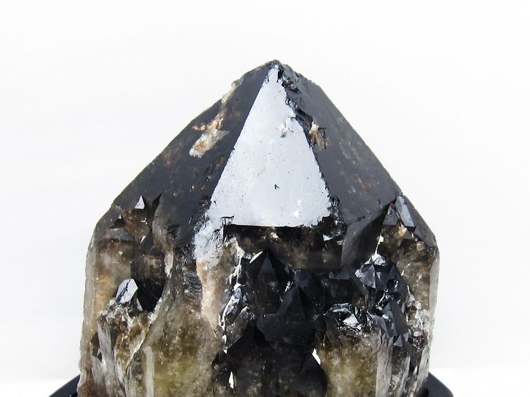 8.4Kg モリオン 黒水晶 原石 エレスチャル 台座付属 一点物 191-574