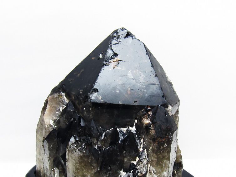 8.4Kg モリオン 黒水晶 原石 エレスチャル 台座付属 一点物 191-574