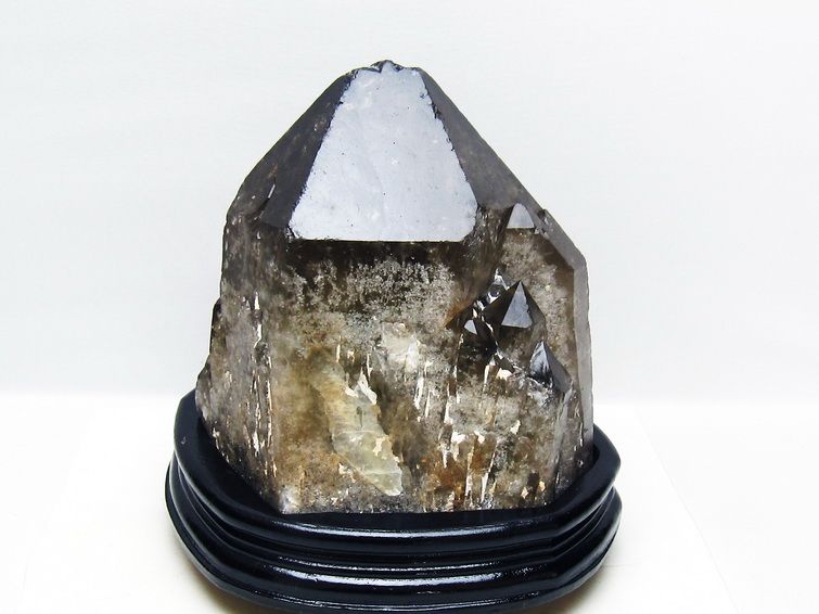 5.5Kg モリオン 黒水晶 原石 エレスチャル 台座付属 一点物 191-576