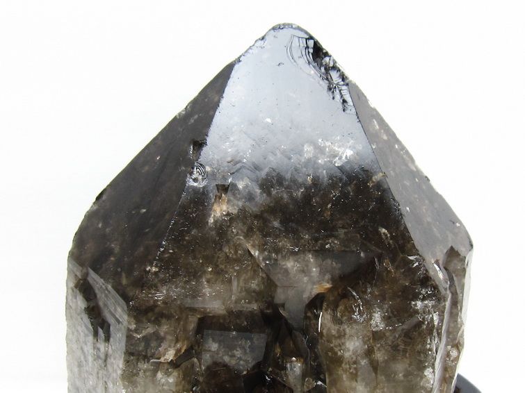 4.9Kg モリオン 黒水晶 原石 エレスチャル 台座付属 一点物 191-577