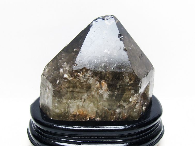 2.3Kg モリオン 黒水晶 原石 エレスチャル 台座付属 一点物 191-578