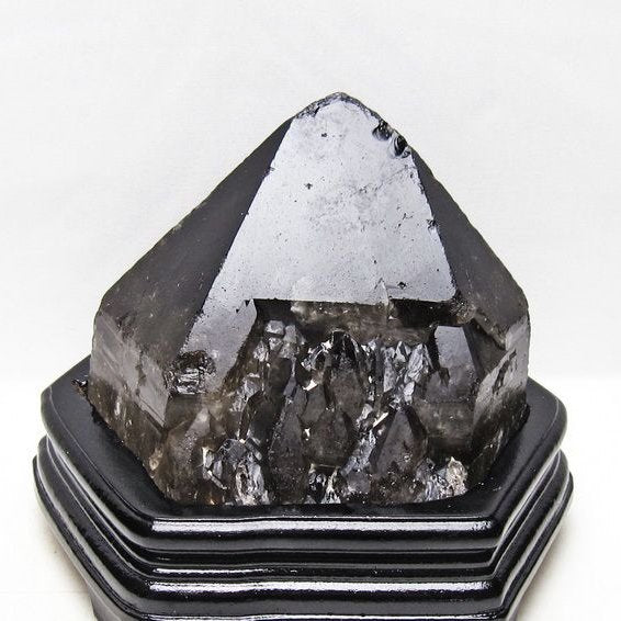 2.8Kg スモーキークォーツ 原石 煙水晶 エレスチャル 台座付属 一点物 191-600