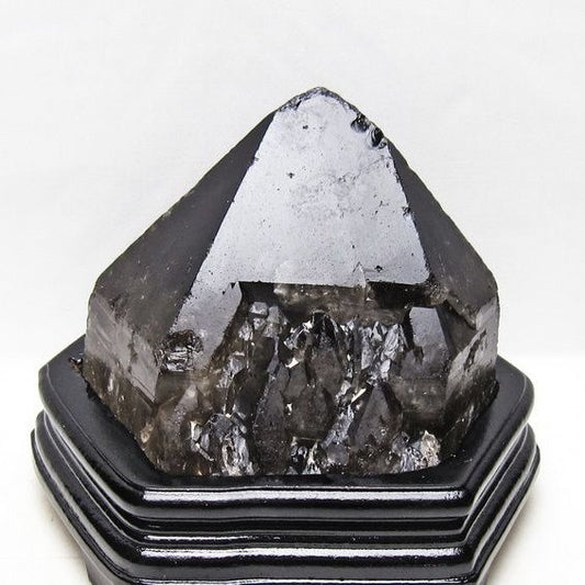 2.8Kg スモーキークォーツ 原石 煙水晶 エレスチャル 台座付属 一点物 191-600