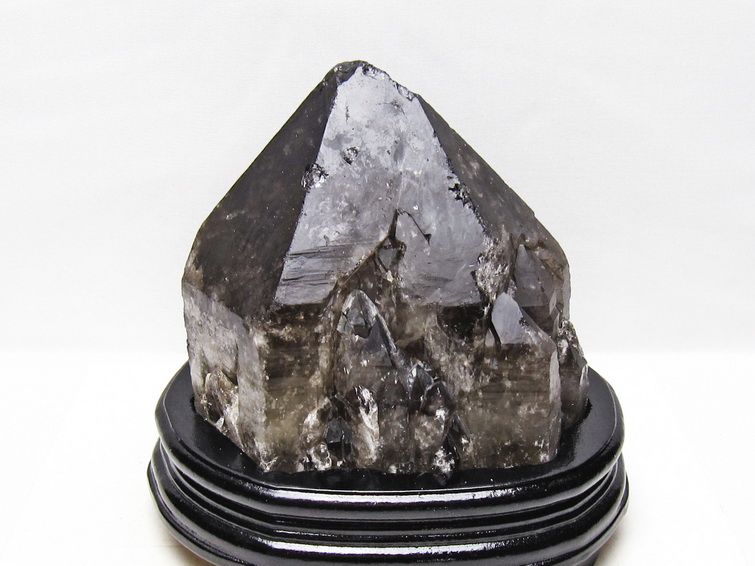 3.8Kg スモーキークォーツ 原石 煙水晶 エレスチャル 台座付属 一点物 191-601