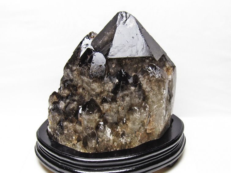10.1Kg スモーキークォーツ 原石 煙水晶 エレスチャル 台座付属 一点物 191-607