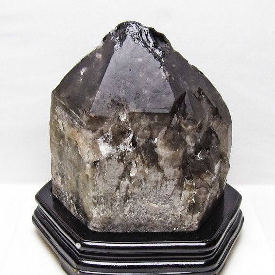 9.2Kg スモーキークォーツ 原石 煙水晶 エレスチャル 台座付属 一点物 191-610