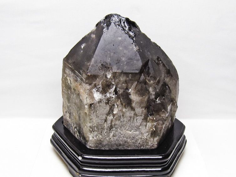 9.2Kg スモーキークォーツ 原石 煙水晶 エレスチャル 台座付属 一点物 191-610